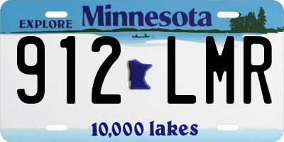 MN license plate 912LMR