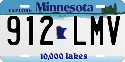 MN license plate 912LMV