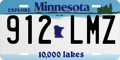MN license plate 912LMZ