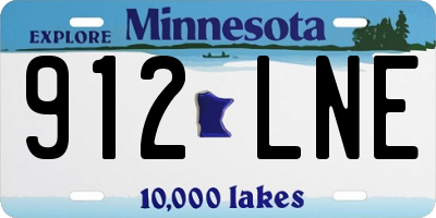 MN license plate 912LNE
