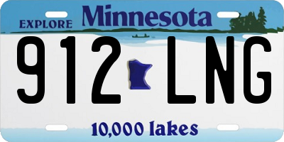 MN license plate 912LNG