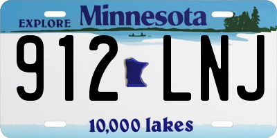 MN license plate 912LNJ