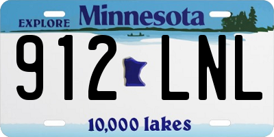 MN license plate 912LNL