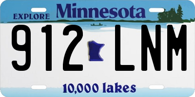 MN license plate 912LNM