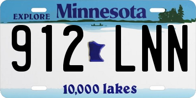 MN license plate 912LNN