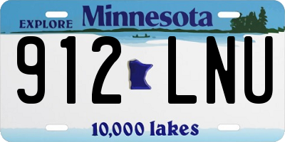 MN license plate 912LNU