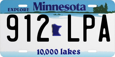MN license plate 912LPA
