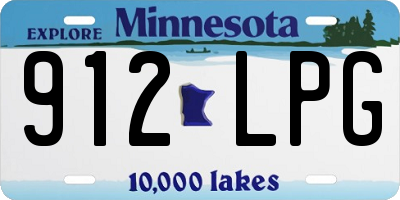MN license plate 912LPG