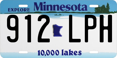 MN license plate 912LPH