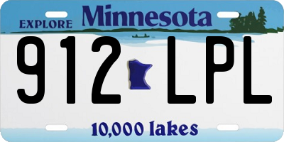 MN license plate 912LPL