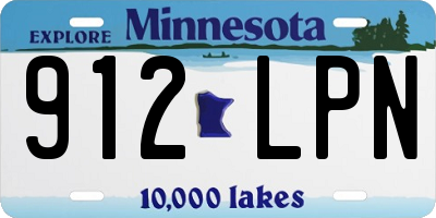 MN license plate 912LPN