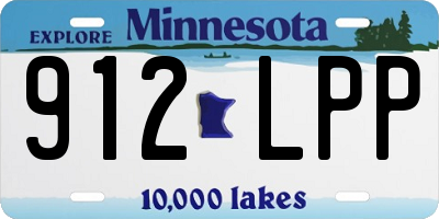 MN license plate 912LPP