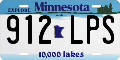 MN license plate 912LPS