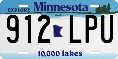 MN license plate 912LPU