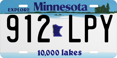 MN license plate 912LPY