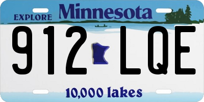 MN license plate 912LQE