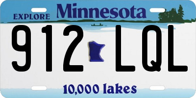 MN license plate 912LQL