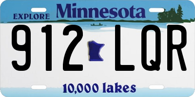 MN license plate 912LQR
