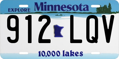 MN license plate 912LQV