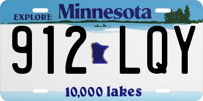MN license plate 912LQY