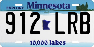 MN license plate 912LRB