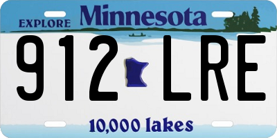 MN license plate 912LRE