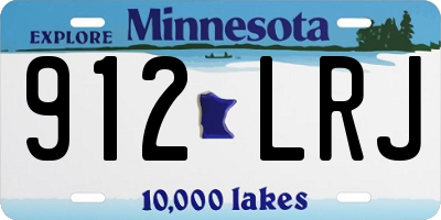 MN license plate 912LRJ