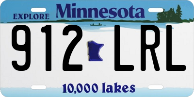 MN license plate 912LRL