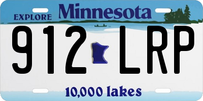 MN license plate 912LRP