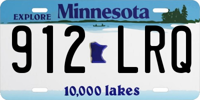 MN license plate 912LRQ