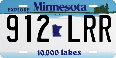 MN license plate 912LRR