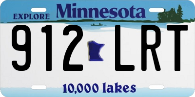 MN license plate 912LRT