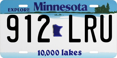 MN license plate 912LRU