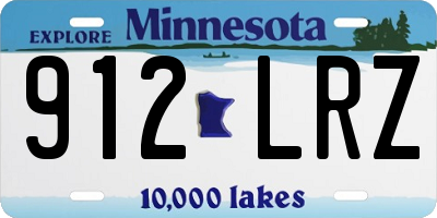 MN license plate 912LRZ