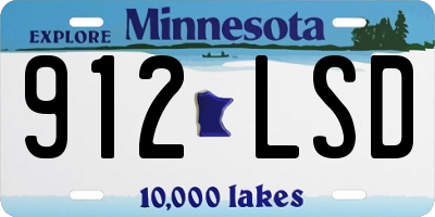 MN license plate 912LSD