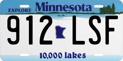 MN license plate 912LSF