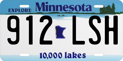 MN license plate 912LSH