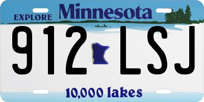 MN license plate 912LSJ