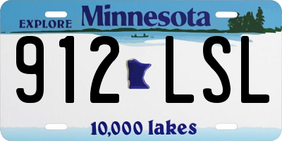 MN license plate 912LSL