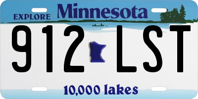 MN license plate 912LST