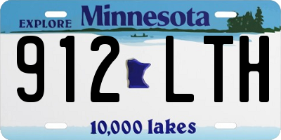 MN license plate 912LTH