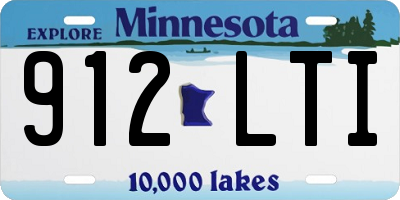 MN license plate 912LTI