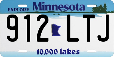 MN license plate 912LTJ