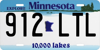 MN license plate 912LTL