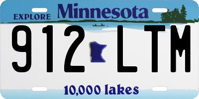MN license plate 912LTM