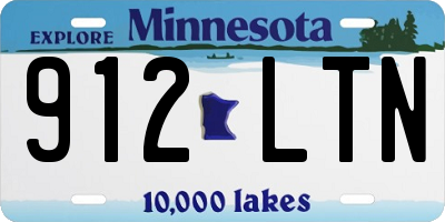 MN license plate 912LTN