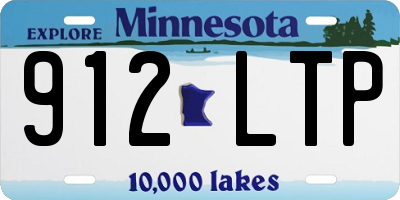 MN license plate 912LTP