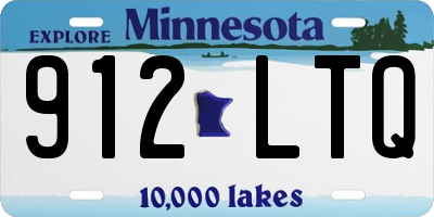 MN license plate 912LTQ
