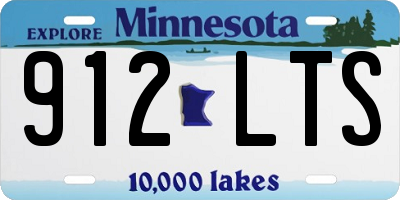 MN license plate 912LTS