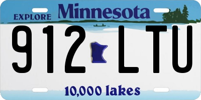 MN license plate 912LTU